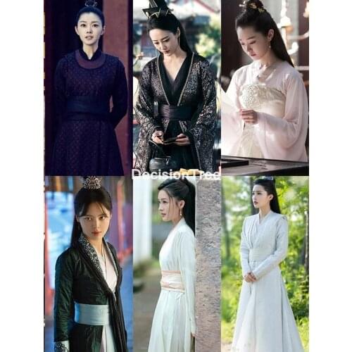 2021 tv play hanfu woman chinese traditional ancient dance costume women national stage hanfu tang suit national ancient cosplay