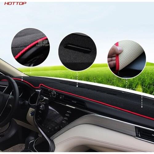 Car Dashboard Avoid Light Pad Instrument Platform Cover Mats Carpets LHD For Toyota Camry 2018