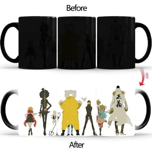 Back of cartoon characters mug discoloration cups changing color mugs creative original coffee milk tea cup BSKT-025