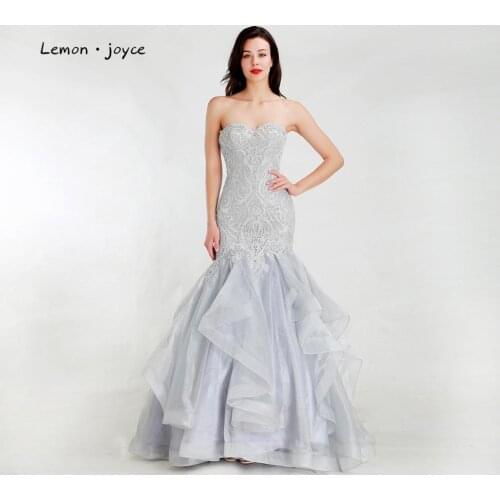 Lemon joyce Formal Evening Dresses Long 2020 Sexy Sweetheart Mermaid Evening Party Gowns Plus Size