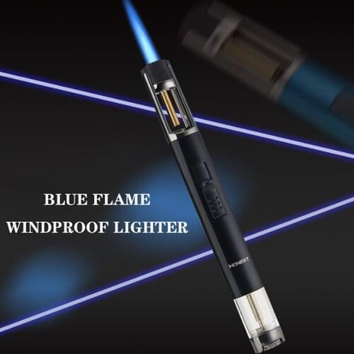 Metal Windproof Torch Gas Lighters Spray Gun Jet Lighter Gadgets For Men Cigarette Cigar Butane Lighters Dropship Suppliers
