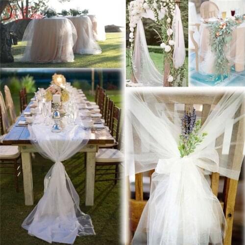 Table runner Chair Sash rustic beach garden outdoor Wedding arch bridal shower Bachelorette Party banquet Decoration backdrop