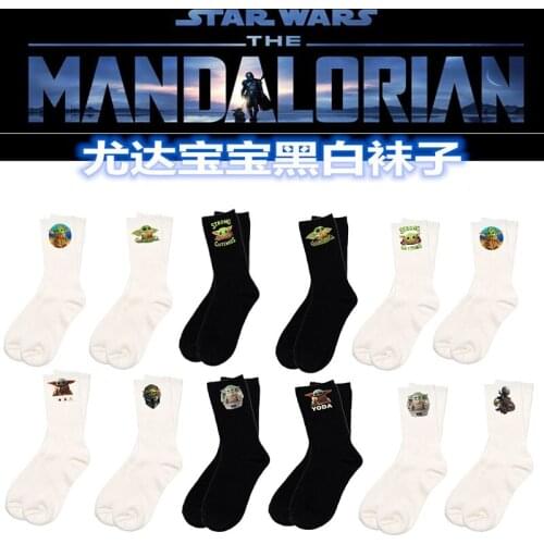 Star Wars cartoon anime figure Master Yoda tube socks Wookiee Jedi Knight Novelty Mens Womens Socks xxx casual cosplay anime