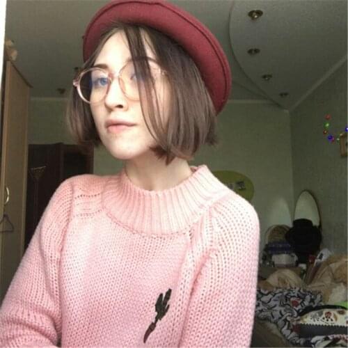 2018 New Cute Style Vintage Glasses Women Glasses transparent Frames Round Eyeglasses Frame Optical Frame Oculos Femininos Gafas