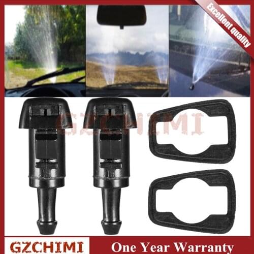 OEM: 4805742AB Spray Jet Kit (pack of 2) 2Pcs Front Windshield Washer Nozzles for Chrysler, Dodge, Jeep, Ram - Replaces