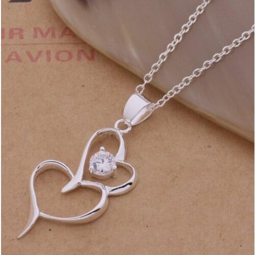 Wholesale High quality silver plated Fashion jewelry chains necklace pendant WN-170