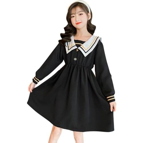 Dress Girl Long Sleeve Dresses For Girl Casual Style Dress Kids Spring Autumn Costume For Girls 6 8 10 12 14