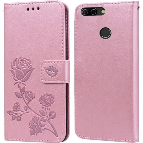 Luxury Leather Flip Book Case for ZTE Blade V9 Vita V9 LITE Rose Flower Wallet Stand Case Phone Cover Bag