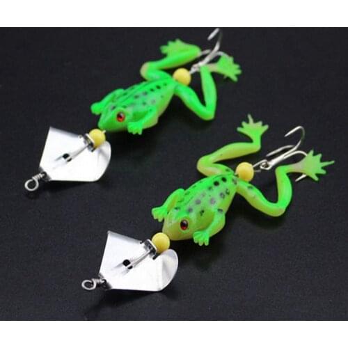 16g Isca Fishing Sequins Frog Lures Fishhooks Kopper Live Target Bait Snakehead Swimbait Crankbait Carp Fishing Pallet Frog