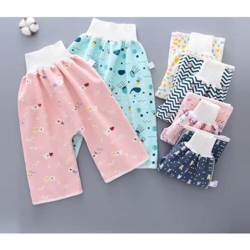 Comfy Reusable Baby Adult Diaper Skirt Shorts 2 In 1 Boy Girl Pants Absorbent Shorts Prevent Skirt Moment Leakage Mat Cover Gift