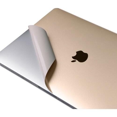 Ultra Thin Laptop Sticker for Apple Macbook 13 Inch A1706 A1989 Champagne Gold 4 in 1 Vinyl Notebook Full Body Decal Skin Flim