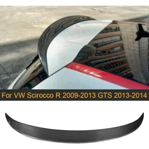 Carbon Fiber Rear Roof Spoiler Wing for Volkswagen VW Scirocco R 2009-2013 For Scirocco GTS 2013-2014 Non Standard Rear Spoiler