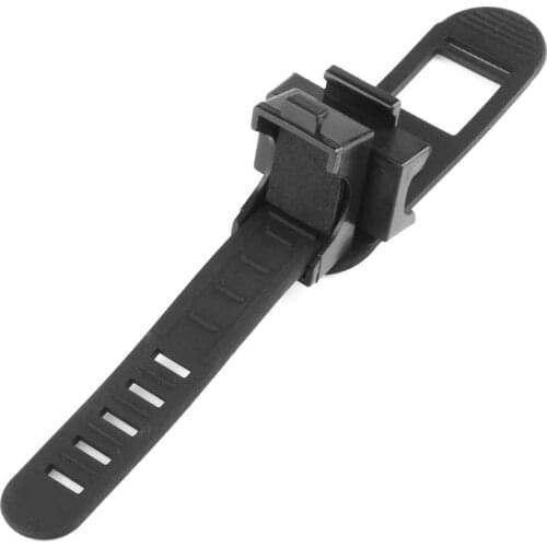 Black Rubber Bike Front Lamp Light Clamp Headlight Holder 360° Rotatable Swivel Bicycle LED Flashlight Torch Mount Holder Clip