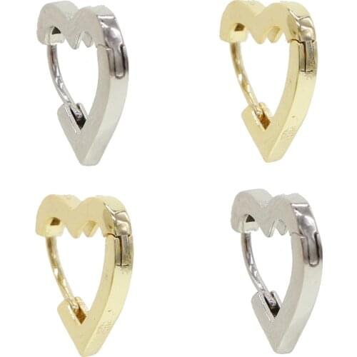 19mm Heart shaped cute lovely huggie hoop earring for women valentines gift lovers gift minimal delicate dainty fashion jewelry