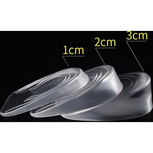 1 Pair Inner Heightened Insole Orthopedic Massaging Feet Care Invisible Height Increase Insoles GEL Foot Pad Shoe Lift