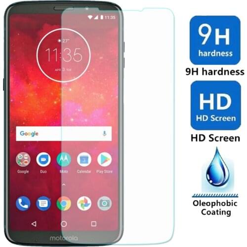 2pcs 9H HD Tempered Glass Screen Protector Explosion-proof Anti Scratch Protective Front Glass Films For Motorola Moto Z3 Play