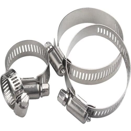 2pcs Stainless steel clamps and live clamps water pipes range hoods washing machine gas pipe