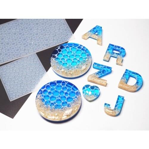 2019 Transparent Silicone Mould necklace lanugo mold Resin Decorative Craft DIY Water ripple epoxy resin molds for jewelry