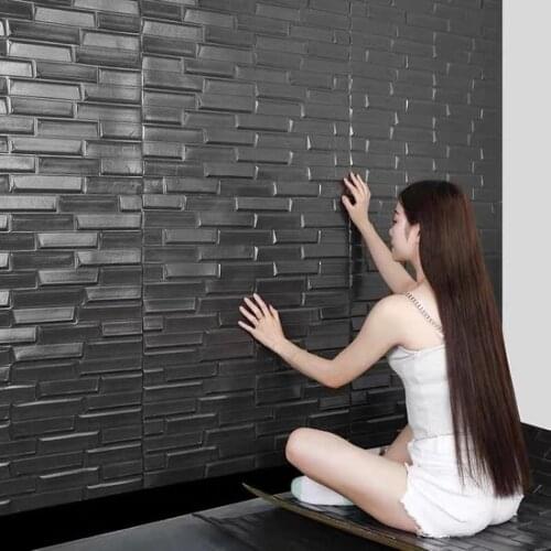 65 gray Opaque Adhesive Back Flexible Erasable Living Room Living Room Wall Panel Wallpaper