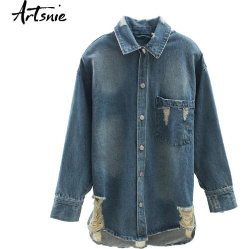 Женские синие куртки Artsnie China At AliExpress