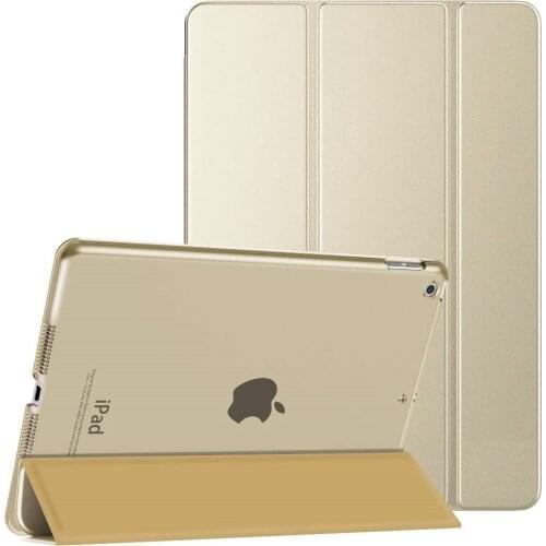 For iPad Air 2 Air 1 Case ipad 5 6 Tablet Funda Leather with Translucent Frosted Back Cover for iPad 10.2Inch 8th 7th Generation