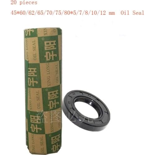 20 pieces 45*60/62/65/70/75/80*5/7/8/10/12 mm Motorcycle Front Fork Damper Oil Seal Front Fork Damper Shock Absorber