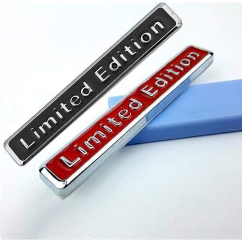 For Car Auto 3D Metal Limited Edition Emblem Sticker Badge Red/Black Decals Car Styling Exterior Decoration Accessories