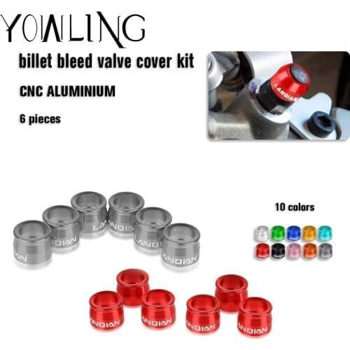 For DUCATI SUPERBIKE 959 998 999 916 848 EVO 899 SUPERBIKE Panigale V2 V4 R Billet Bleed Valve Cover Kit Caliper Master Cylinder