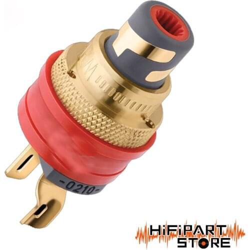 Germany WBT 0201 0210 Fever RCA pure copper pure silver signal seat Lotus mother