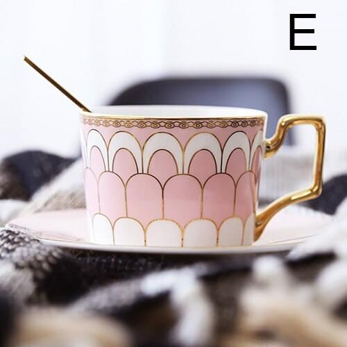 Bone China Coffee Cup Sets Colorful Butterfly Ceramic Tea Cups And Saucers British Office Teacup Porcelain Nice Gift