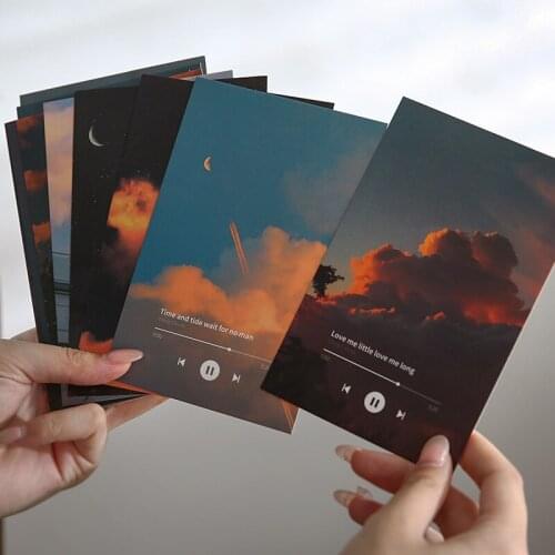 30 Sheets Beautiful Sunrise Sunset Scenery Postcard Greeting Card Message Card Birthday Gift Card Inspiring Card Wall Decoration