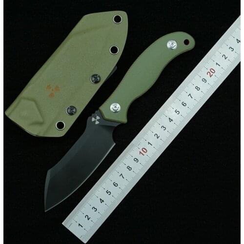 LEMIFSHE JR4110 fixed knife DC53 steel G10 handle outdoor camping survival kitchen fruit knife EDC tool knife collection gift