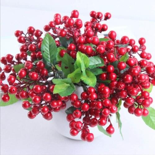 Cheap 20pcs/lot Artificial Foam Blueberry For Home Living Room Bedroom Decor Wedding Party Favor Artificial Flower