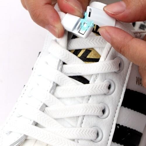New Magnetic lock Shoelaces Elastic No tie Shoe laces Sneakers Shoelace Kids Adult Laces Rainbow Lock One Size Fits All Shoes