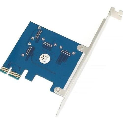 PCI-E To PCI-E Adapter 1 Turn 4 PCI-Express Slot 1x To 16x USB 3.0 Special Riser Card PCIe Converter For BTC Miner Mining