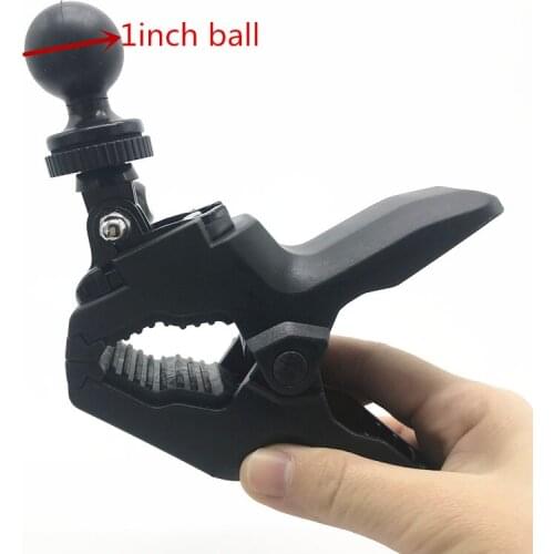 Plastic Universal Medium Tough-Clamp Base with 1 inch Ball for gopro Motorcycle