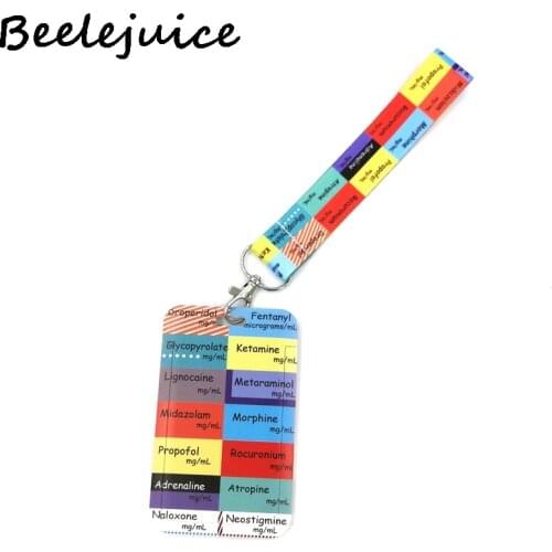 Medical Doctor Nurse Lanyard Credit Card ID Holder Bag Student Women Travel Card Cover Badge Car Keychain Decorations Gifts
