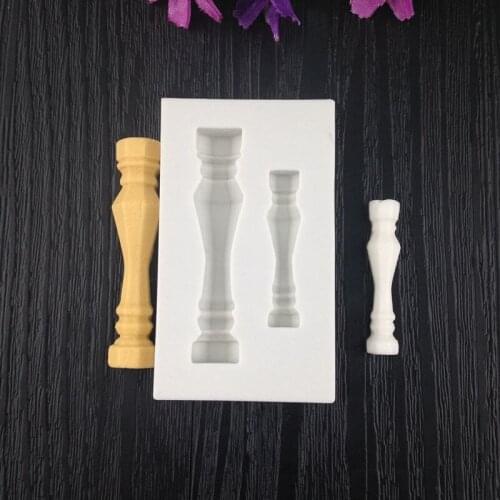 Sugar coated silica gel mold dry Pai molding mould European style pillar decoration pillar edge accessories WMJ-784