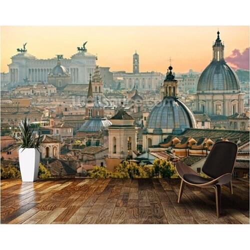 Custom modern wallpaper.Rome,3D retro photo mural for living room bedroom restaurant background wall waterproof PVC wallpaper