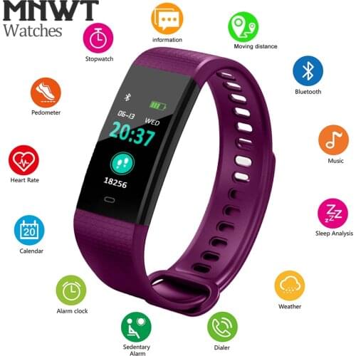 Sports Fitness Activity Pedometer Heart Rate Tracker Blood Pressure Smart Watch MNWT Brand IP67 Waterproof for IOS Android