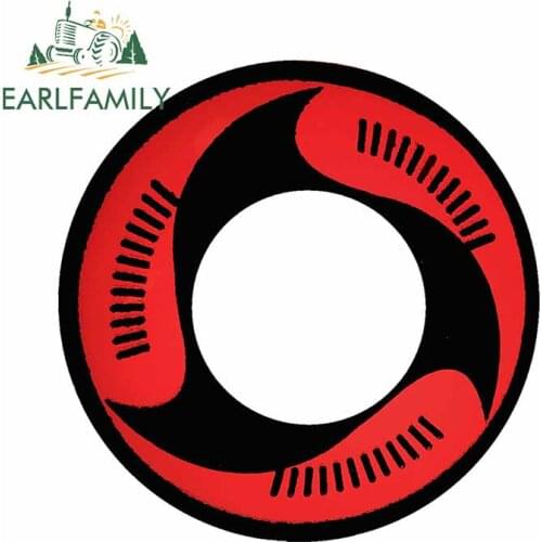 EARLFAMILY 13cm x 12.9cm for Ninja Mangekyo Sharingan Vinyl Car Stickers Occlusion Scratch Personality Waterproof Trunk Decal