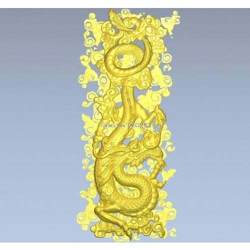 High quality 3d model relief for cnc or 3D printers in STL file format dragon