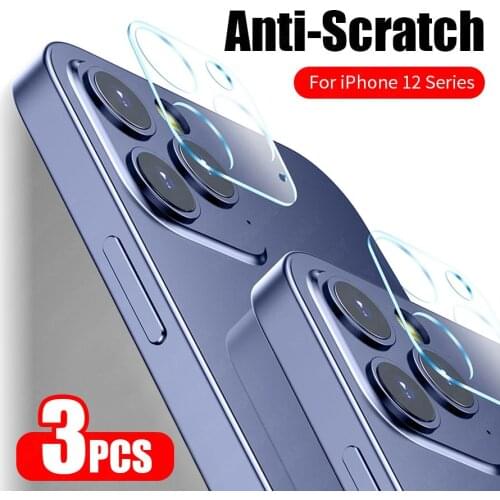 3Pieces Camera Lens Tempered Glass for IPhone 12 Pro Max Mini X XR XS Screen Protector for IPhone 11 7 8 Plus SE 2020 Protection