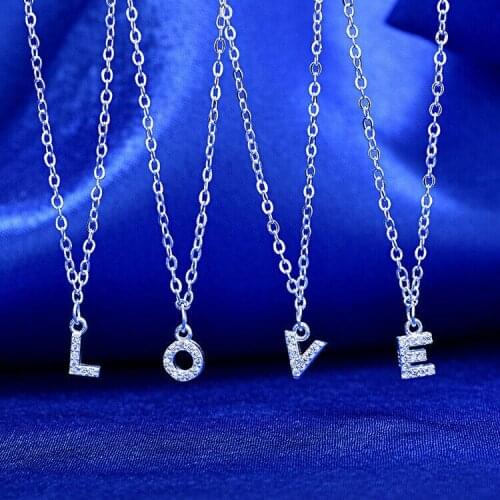 Womens mens 26 letters European Fit Charms Bead Pendant Necklace Chain Charm Bracelet homme femme Personality jewelly