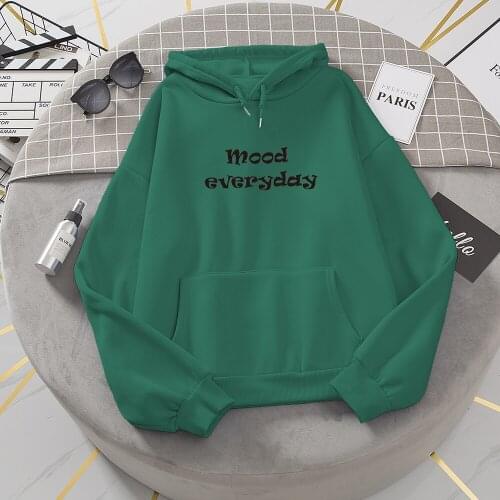 Women Hoodies Oversized Punk Female Sweatshirt Letter Print Hoodies Hoody Ladies Pull Femme Hiver Winter Oversize Hoodie Coat
