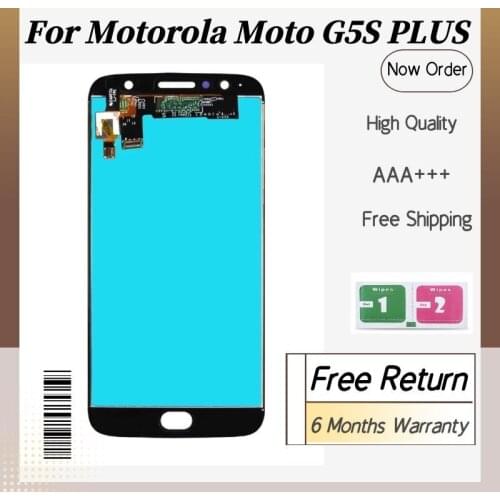 New Original For Motorola Moto G5S Plus XT1802 XT1803 XT1805 XT1086 LCD Display Touch Screen Panel Sensor Digiziter Replacement
