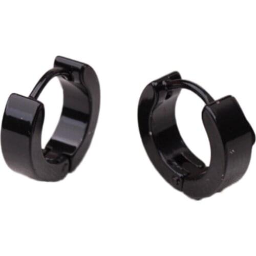 1 Pair New Arrival Fashion Trendy Charming Jewelry Mens Neutral Stainless Steel Ear Clip 5 Colors Drop Shipping