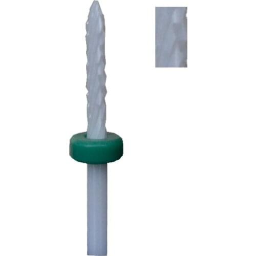 1pcs White Ceramic Nail Drill Bit - Under Nail Cleaner Bit -C