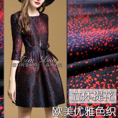145cm three-dimensional yarn-dyed jacquard fabric elegant fashion dress jacquard fabric wholesale jacquard cloth