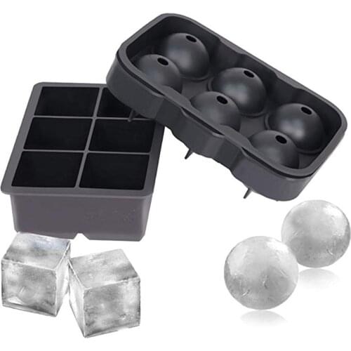 Ice Cube 3D Silicone Mold Whiskey Wine Cocktail Ice Cube Maker Shape Chocolate Mould Tray Ice Cream DIY Tool